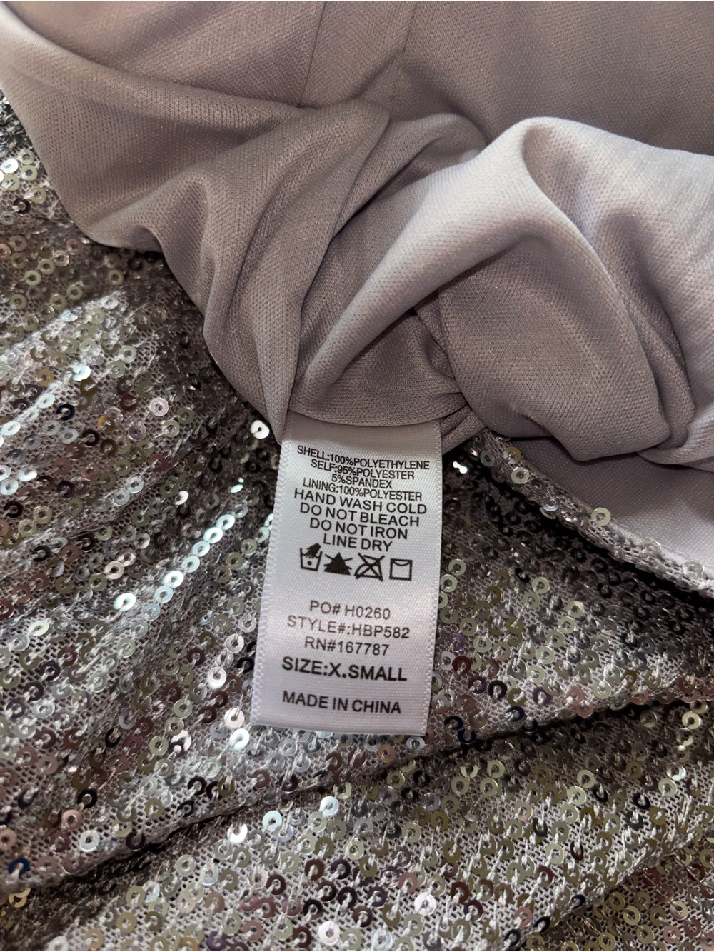 Hunter & Brown Silver Sequin Flare Pants - Picture 7 of 7